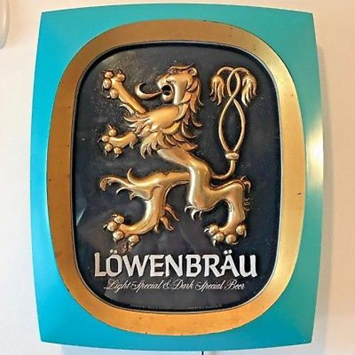 Lowenbrau Lion Logo - 5% OFF on Vintage 1978 Lowenbrau Beer Light Sign 18 Turquoise Aqua