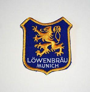 Lowenbrau Lion Logo - Vtg Lowenbrau Munich Lion Brewing Beer Distributor Cloth Patch 1960s