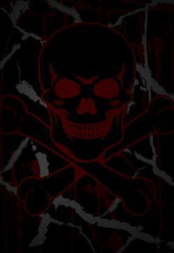 Red and Black Skull Logo - Mobile Wallpaper: Red and Black skull