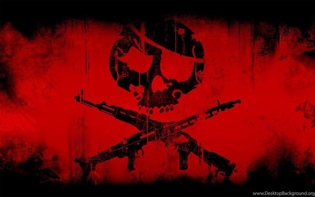 Red and Black Skull Logo - Red And Black Skull Wallpapers Bing Images Desktop Background