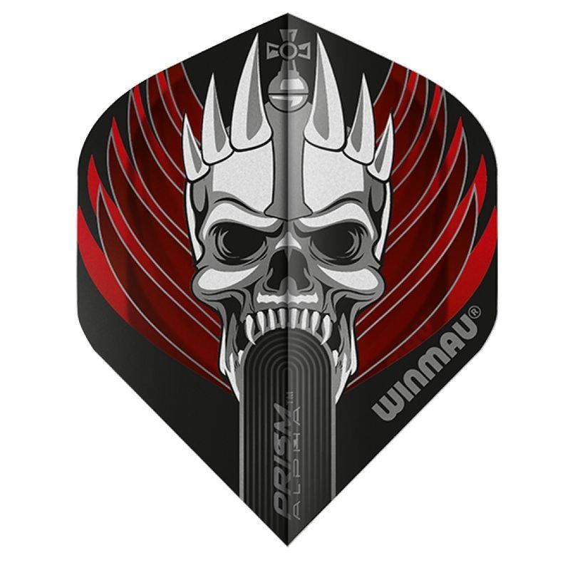 Red and Black Skull Logo - Winmau Flights