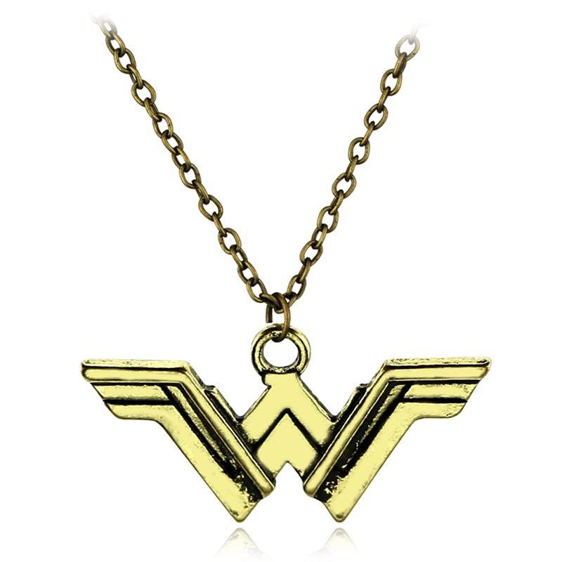 Cool Wings Logo - DC Superhero Wonder Woman Alloy Pendent Retro Bronze Wings Logo Cool ...