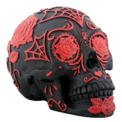 Red and Black Skull Logo - SUMMIT COLLECTION Day of The Dead Black and Red Tattoo