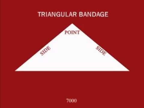 Red Cross Bandage Logo - Triangular Bandage - YouTube