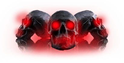 Red and Black Skull Logo - AWESOME SKULLS 