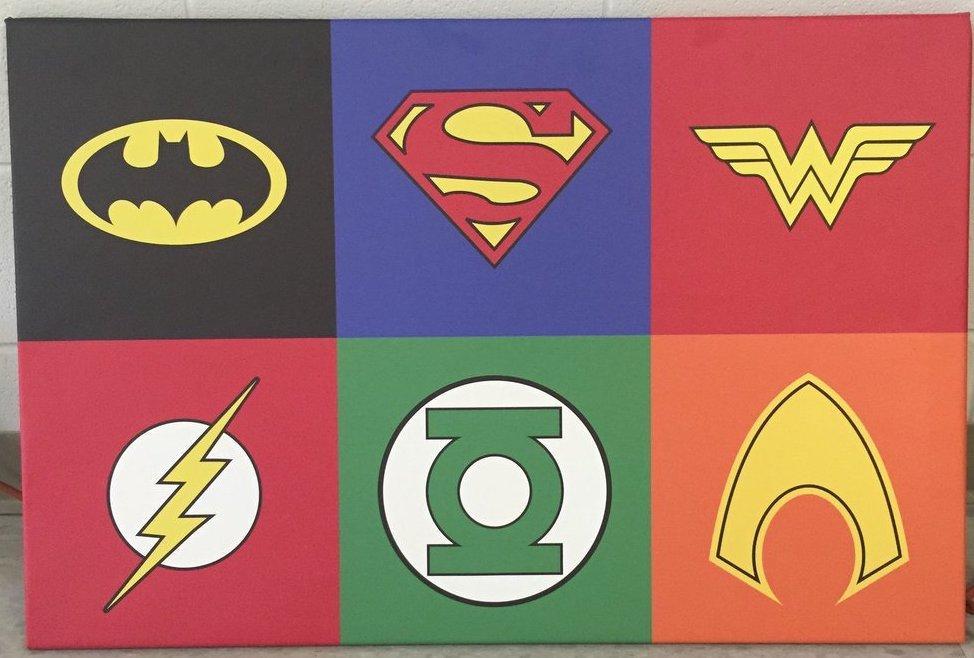 Superhero Hero Logo - DC Super Hero Logo Canvas Print – CLE Social