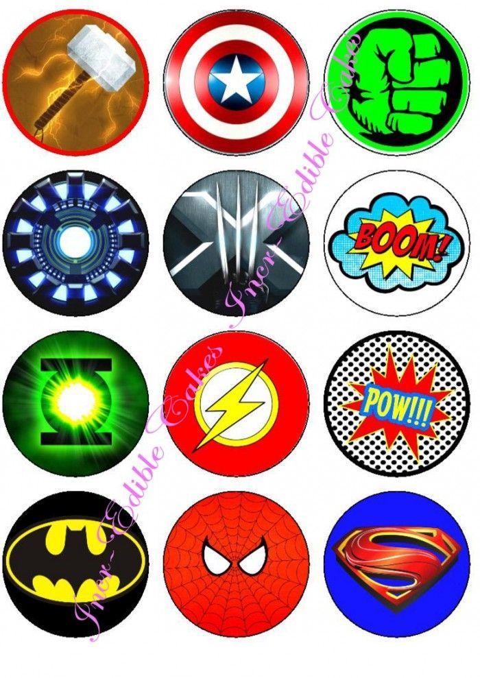 Simple Superhero Logo - Marvel Super Hero Logos And Symbols cakepins.com | Proyectos que ...
