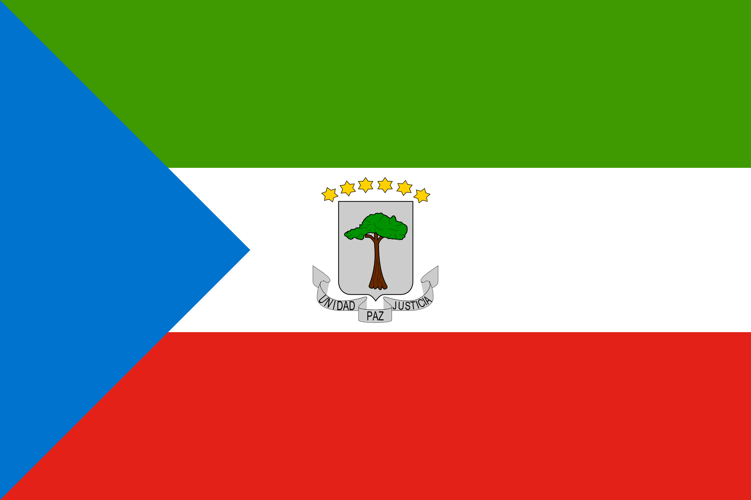 Blue Red Green Flag Logo - Equatorial Guinea | Flags of countries