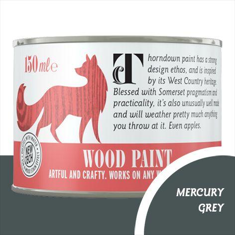 Grey Advertising Logo - Mercury Grey Wood Paint - Thorndown Paints - Wood Paints, Glass Paints