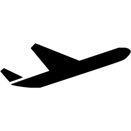 Aircraft Black and White Logo - Black airplane 57 icon - Free black airplane icons