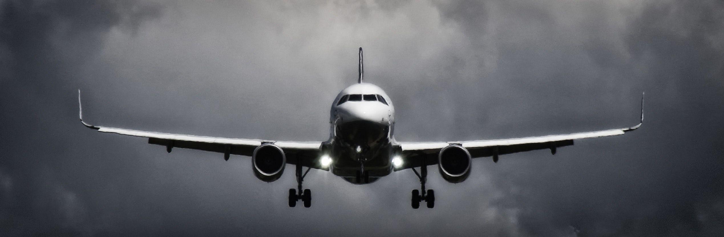 Aircraft Black and White Logo - Engaging Airplane Photo