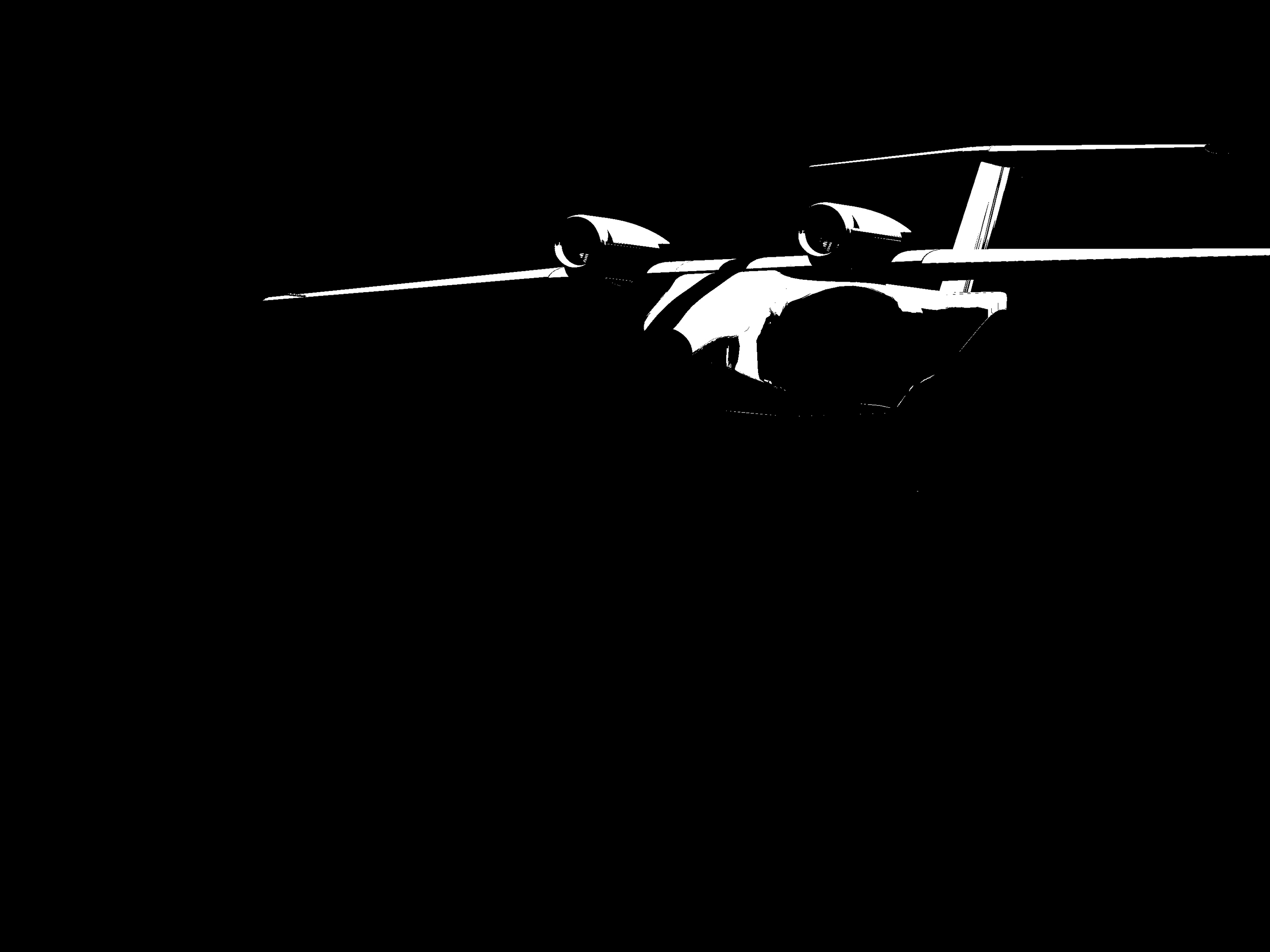 Aircraft Black and White Logo - Passerine Aircraft Corporation