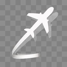 Aircraft Black and White Logo - White Plane PNG Image. Vectors and PSD Files