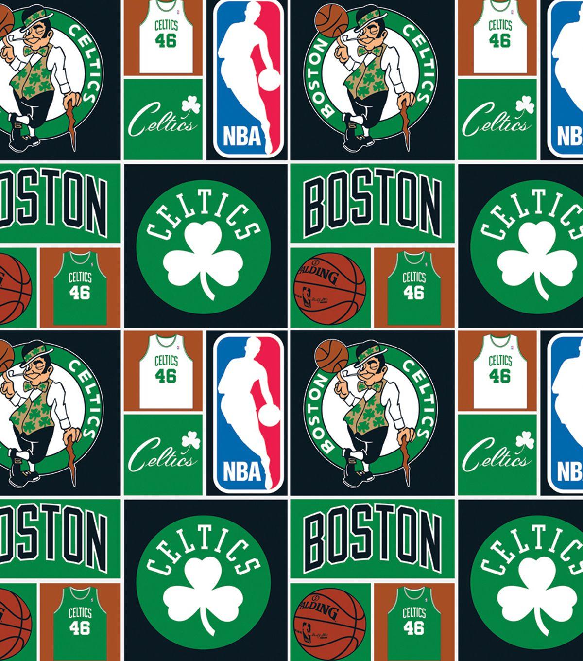 Boston NBA Logo - Boston Celtics Patch Cotton Fabric 44