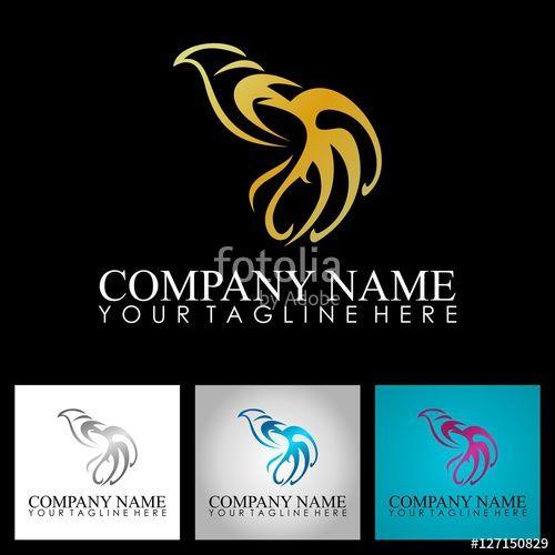 Gold Bird Company Logo - Gold Bird Abstract Beauty Logo Stock Image And Royalty Free Vector