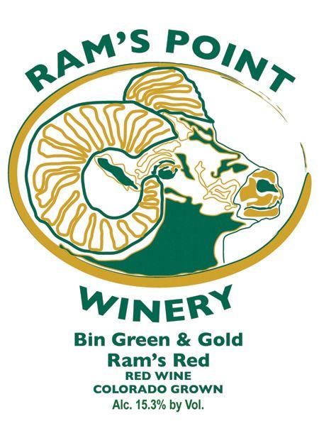 Green and Gold Ram Logo - Bin Green and Gold Ram's Red from Ram's Point Winery