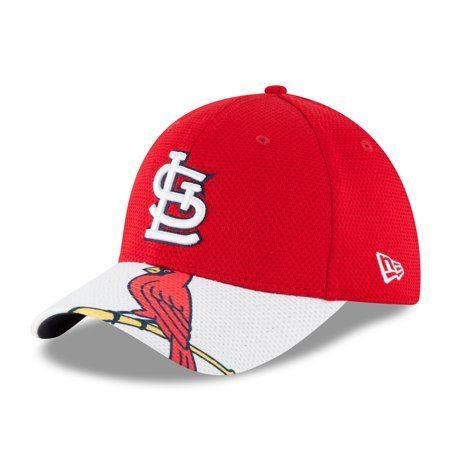 Red White Diamond Logo - St. Louis Cardinals New Era Logo Duel Diamond Era 39THIRTY Flex Hat ...