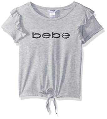 Bebe Clothing Logo - Bebe Girl's Logo Top Shirt: Amazon.co.uk: Clothing