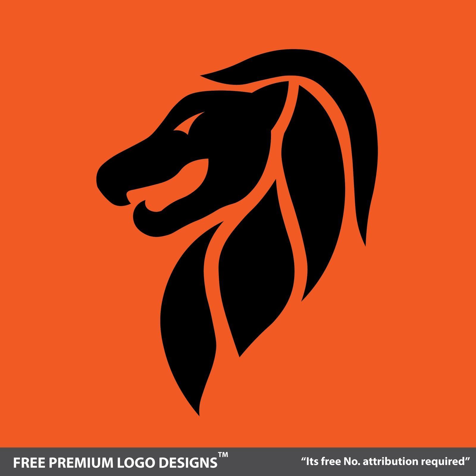 A Reddish Orange Lion Logo - of the best beautiful Lion logos