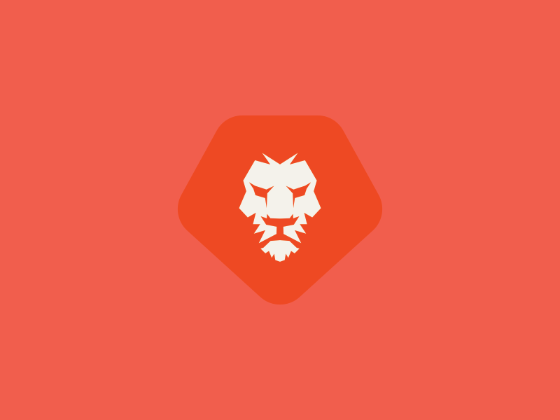 A Reddish Orange Lion Logo - Orange lion Logos