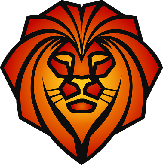 A Reddish Orange Lion Logo - The Lion as a Brand Representative. The McCain Agency