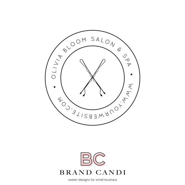 Modern Circle Logo - Beauty Brand Premade Logo Designs & Salon Premade Logo Design