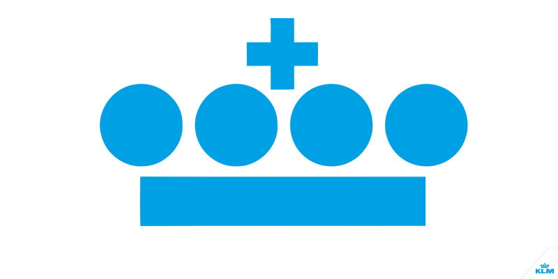Blue Crown Logo - Royal Dutch Airlines royal blue crown is the logo