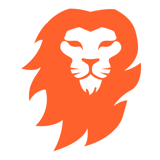 a-reddish-orange-lion-logo-logodix