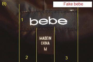 Bebe Clothing Logo - How to Spot Fake Bebe Clothing
