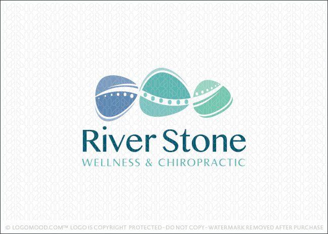 Chiropractor Logo - Readymade Logos for Sale River Stone Chiropractor | Readymade Logos ...