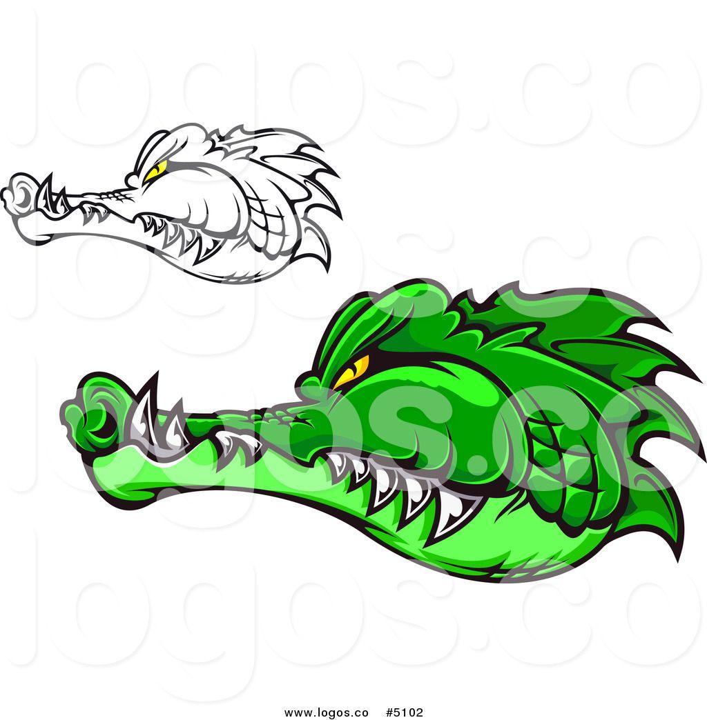 Black Alligator Logo - Green alligator Logos