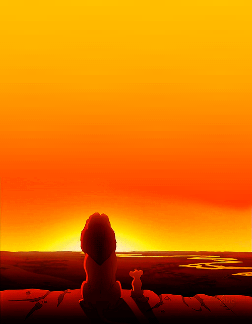 A Reddish Orange Lion Logo - red orange lion king yellow simba sunset wind-of-color •