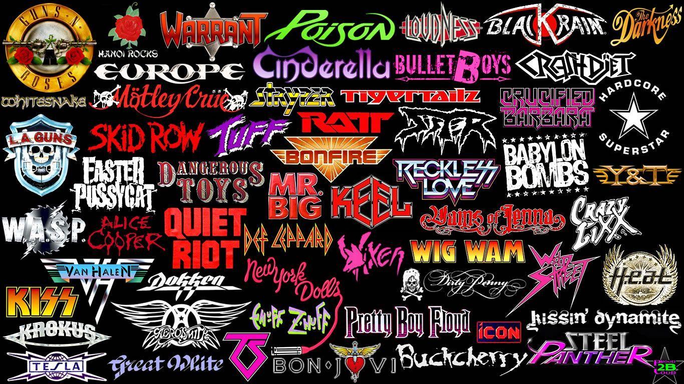 80s Rock Band Logo LogoDix