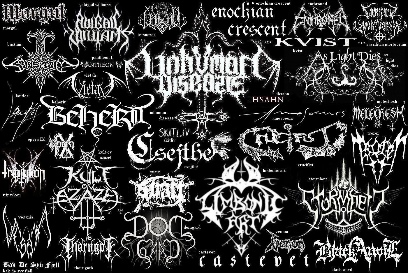 Rock and Metal Band Logo - Black metal Logos