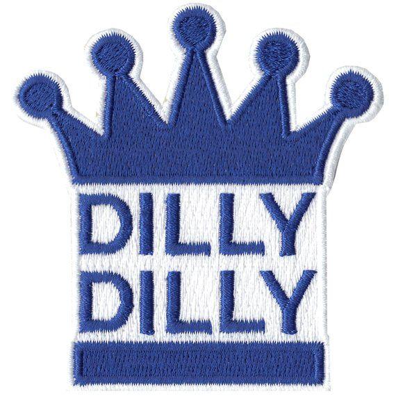 Blue Crown Logo - Dilly Dilly Beer Commercial Blue Crown Logo Embroidered Iron | Etsy