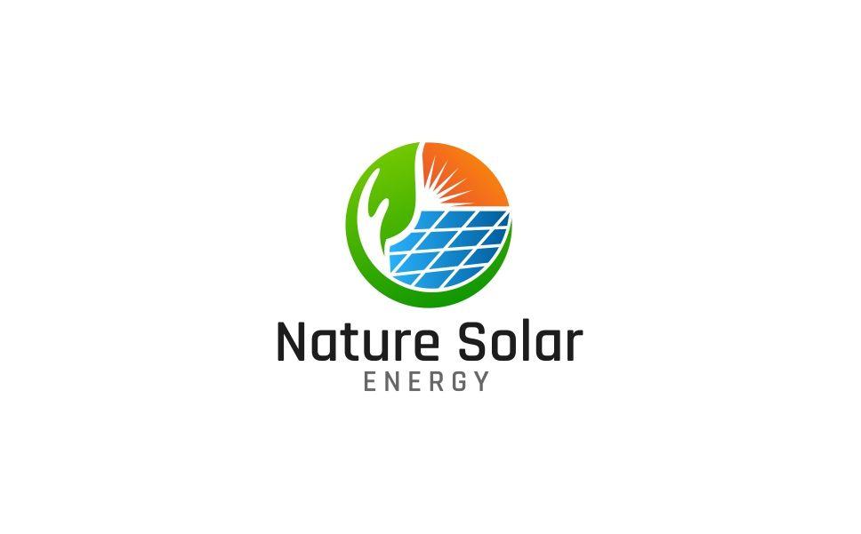 Solar Logo - Nature Solar Energy Logo Template