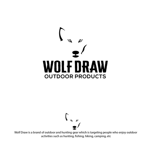 Outdoor Products Logo - DRAW attention to Wolf Draw Outdoor Products. Logo design contest