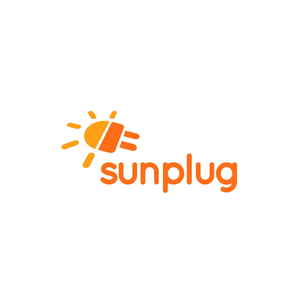 Solar Logo - Logo For Sale: Sunplug Sun and Plug Solar Logo Design | Logo Cowboy