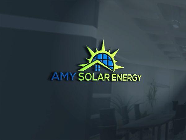 Solar Logo - Professional, Masculine, Solar Logo Design for AMY SOLAR ENERGY