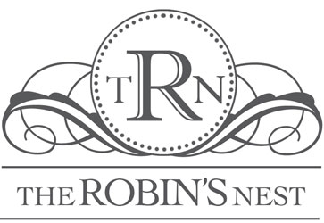 Robin's Nest Logo - Vintage, Hand Crafted, Made in America, Free Shipping