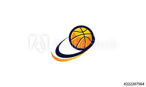 Basketball Swoosh Logo - basketball swoosh logo icon vector this stock vector
