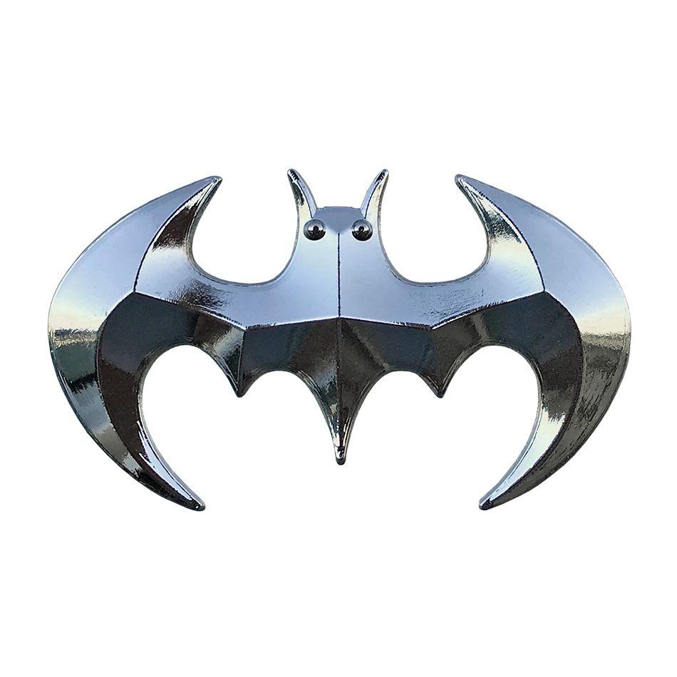 Superheo Logo - Batman Superhero Logo Car Chrome Badge (Silver)