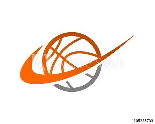 Basketball Swoosh Logo - Swoosh basketball logo icon vector this stock vector