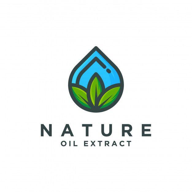 Oil Logo - Nature oil extract logo, natural oil design Vector | Premium Download