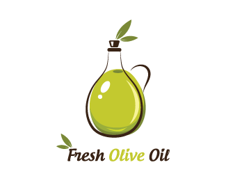 Oil Logo - Fresh olive oil Designed
