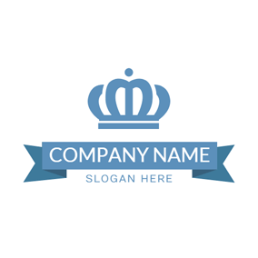 Blue Crown Logo - Free Crown Logo Designs. DesignEvo Logo Maker