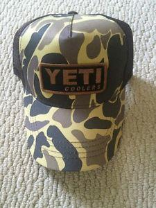 Camo YETI COOLERS Logo - YETI COOLERS TRADITIONAL TRUCKER HAT CAP OLD SCHOOL CAMO PATCH LOGO