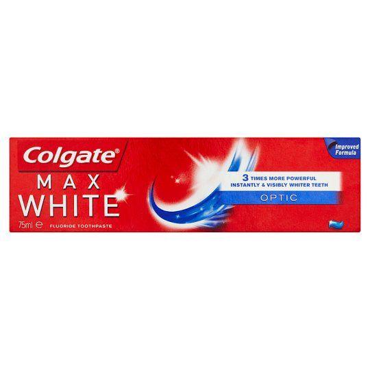 Optic White Logo - Colgate Max White Optic Whitening Toothpaste 75Ml - Tesco Groceries