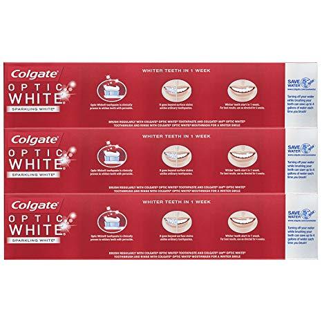 Optic White Logo - Amazon.com : Colgate Optic White Whitening Toothpaste, Sparkling