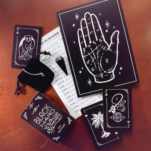Black Hand Logo - Deck + Palmistry Card + Pendulum